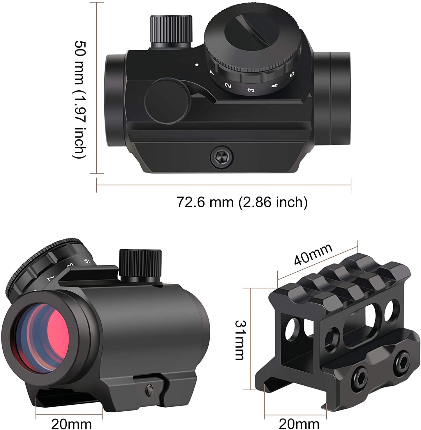 Feyachi Red Dot Shooting Scope