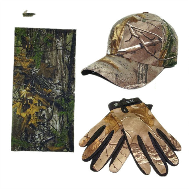 Camouflage Bundle Camo Hat-Gloves-Neck Gaiter