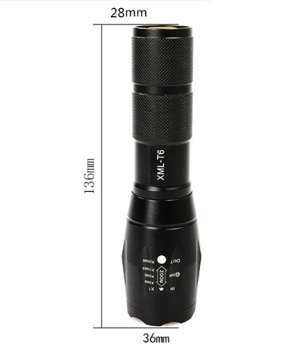 Mini LED Zoomable High Powered Flashlight