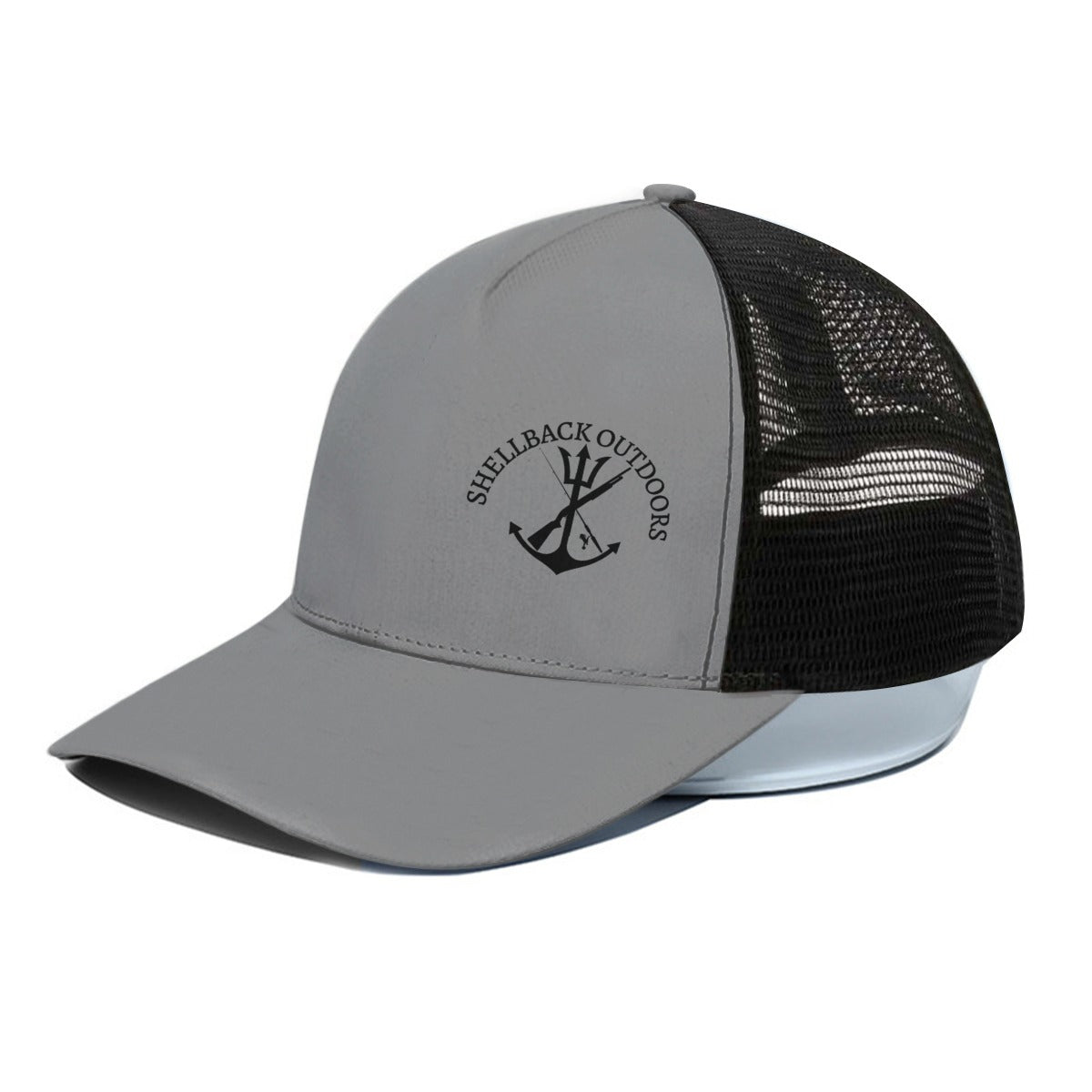 Shellback Outdoors Trucker Hat Gray/Black