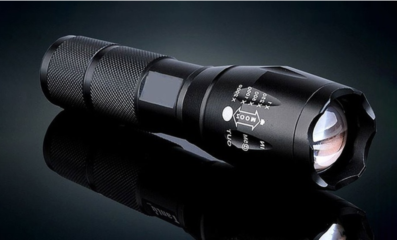 Mini LED Zoomable High Powered Flashlight