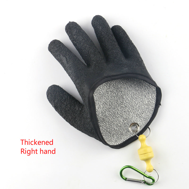 Anti-Puncture Fishing Gloves with Magnet Release