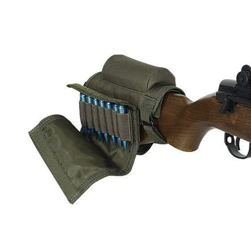 Rifle Stock Cheek Rest with 7 Round Ammo Carrier