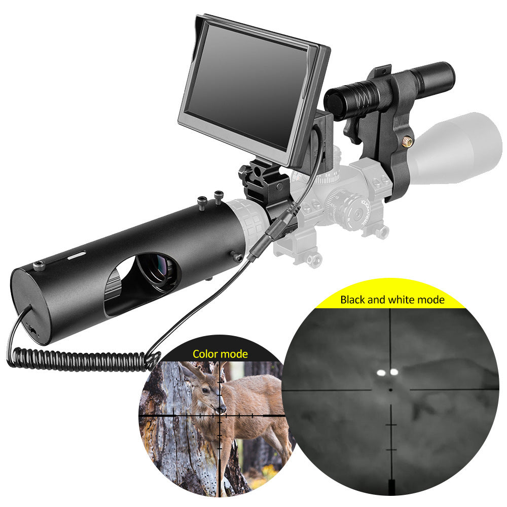 Scope Mounted Night Vision Camera with 5 inch Screen