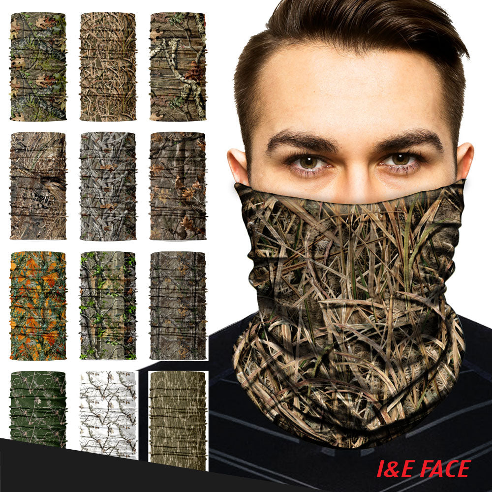 Camouflage Microfiber Neck Gaiter Face Mask