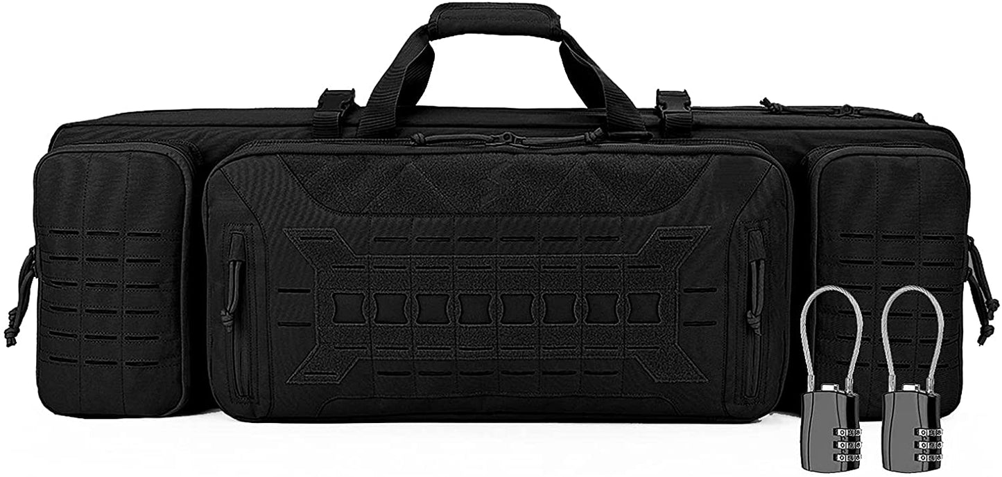 VOTAGOO Double Rifle Shotgun Case With Locks Heavy Duty