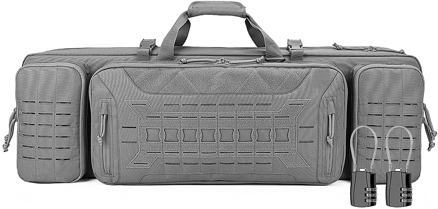 VOTAGOO Double Rifle Shotgun Case With Locks Heavy Duty