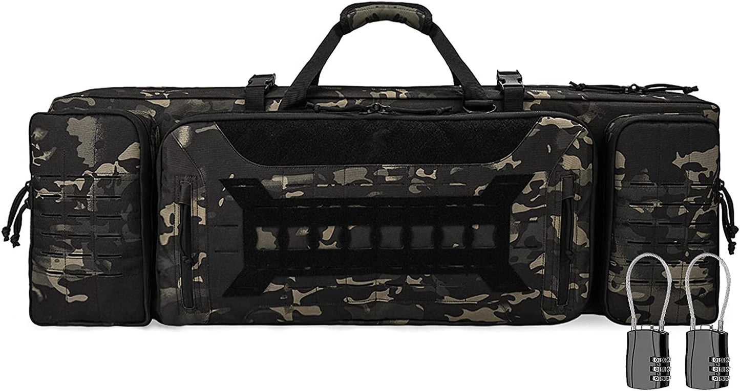 VOTAGOO Double Rifle Shotgun Case With Locks Heavy Duty