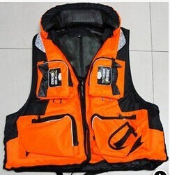 Adult Hooded Multi-Pocket Fishing Life Vest with Detachable Lining