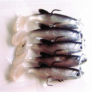 14 grams Black and White Sea Bass Soft Bait Lure