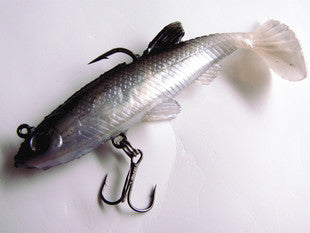 14 grams Black and White Sea Bass Soft Bait Lure