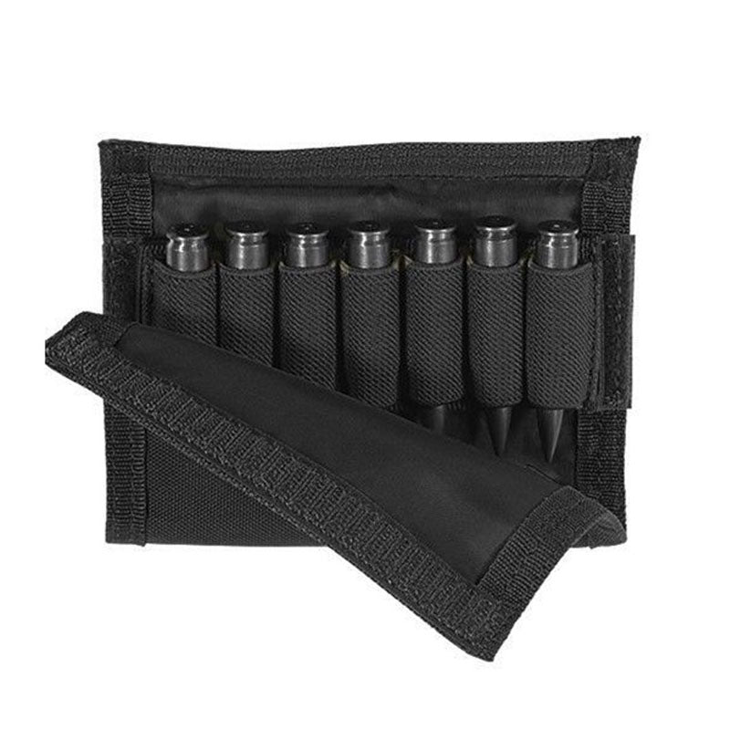 Rifle Stock Cheek Rest with 7 Round Ammo Carrier