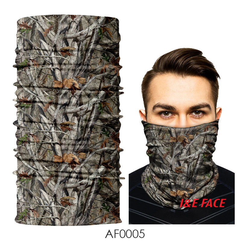 Camouflage Microfiber Neck Gaiter Face Mask