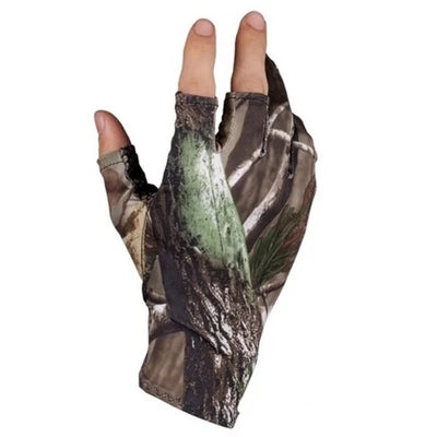 Camouflage Fingerless Hunting Gloves