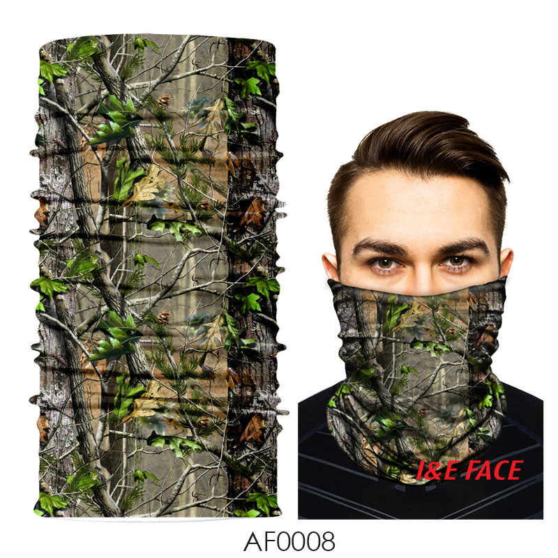 Camouflage Microfiber Neck Gaiter Face Mask