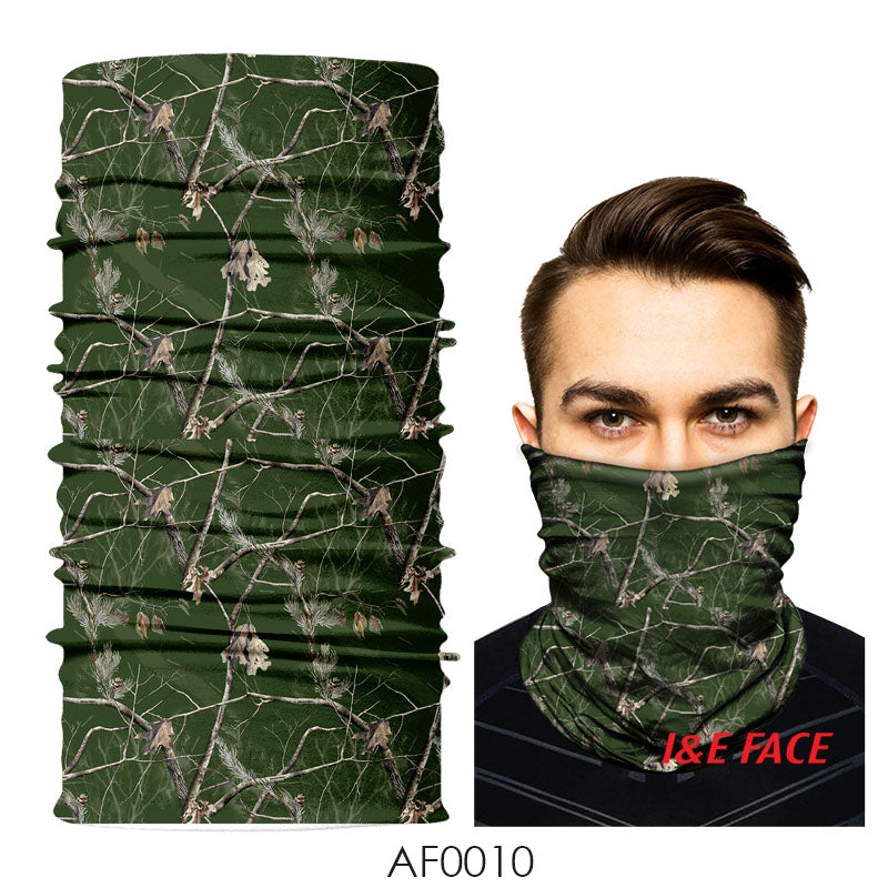 Camouflage Microfiber Neck Gaiter Face Mask