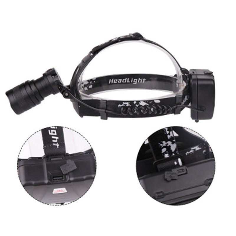 XHP50 USB Charging Telescopic Zoom Headlamp