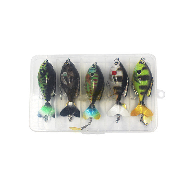 5 Piece Spinning Tail Fishing Lure Set