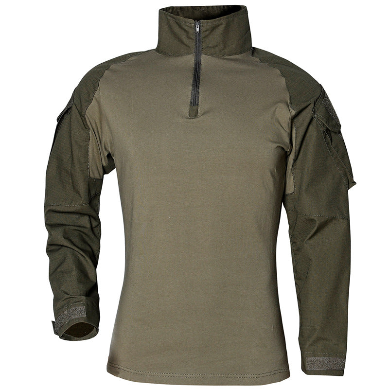 Camouflage 3/4 Zip Long-Sleeved Quick-Drying Pullover