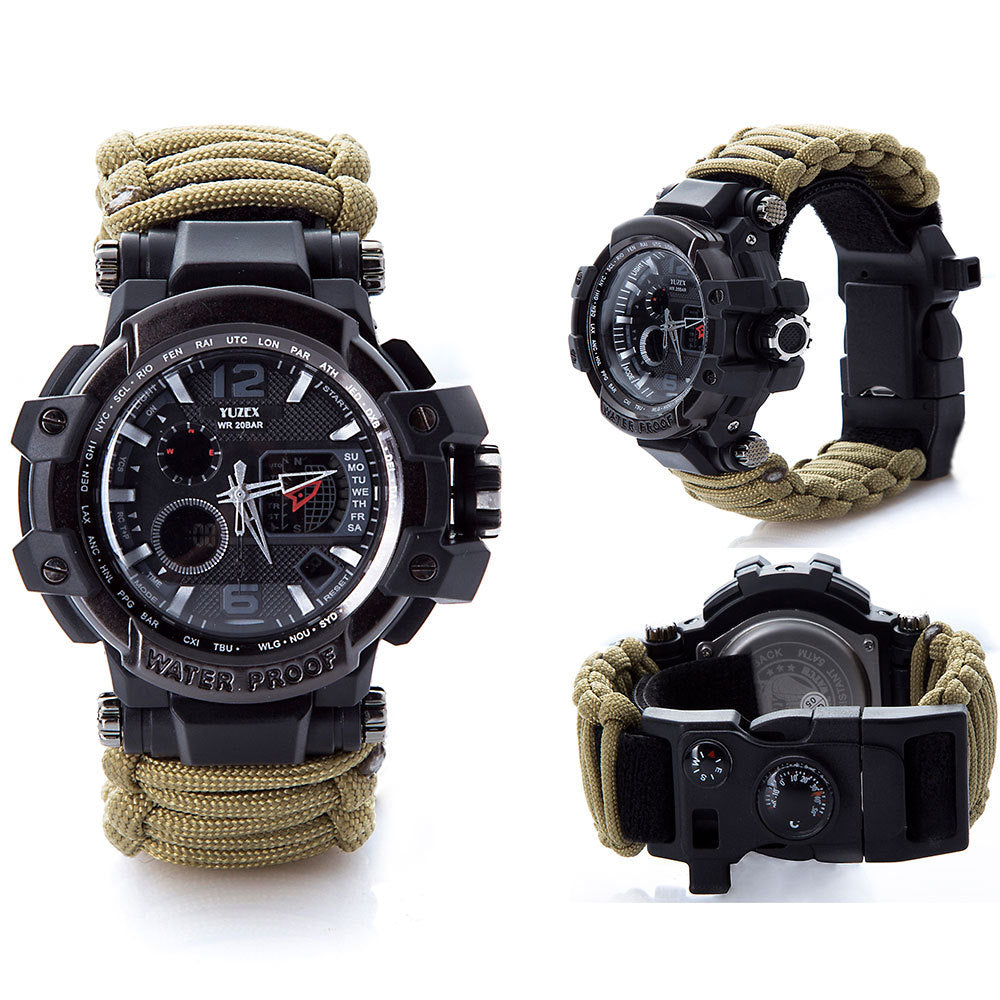 Survival Waterproof Multi-Function Watch