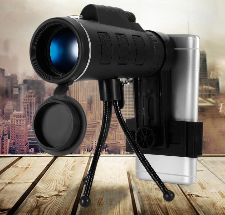 40X60 Monocular Night Vision Prism Scope With Phone Clip & Tripod