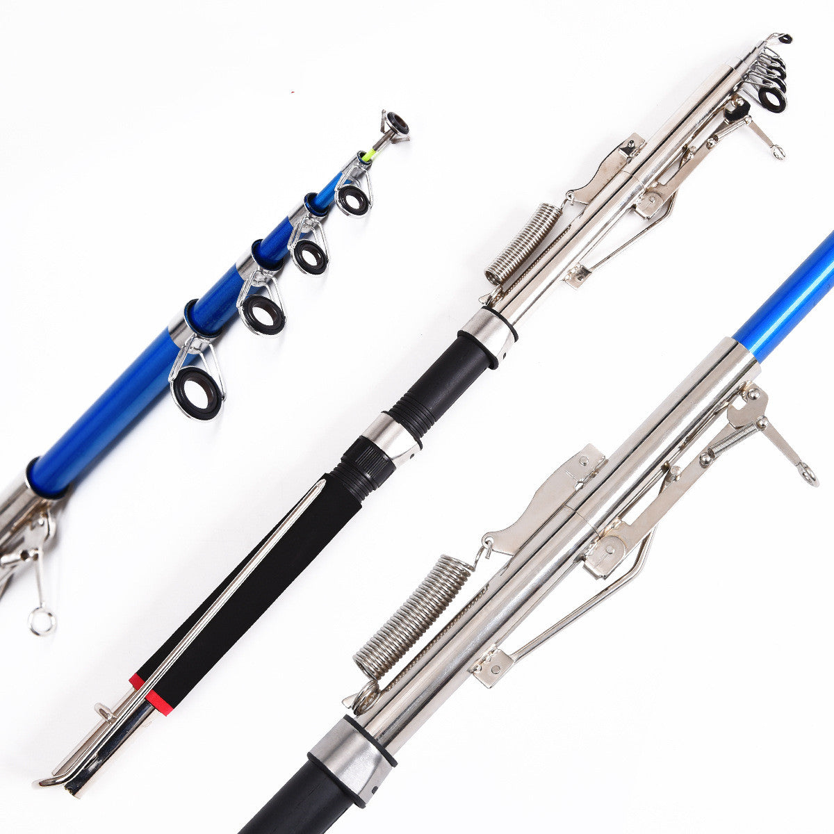 Automatic Self-Setting Telescoping Fishing Rod