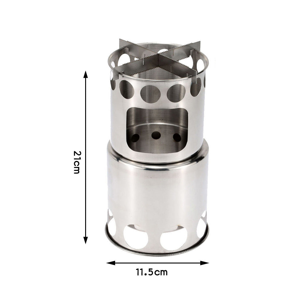 Portable Wood Burning Stainless Steel Stove