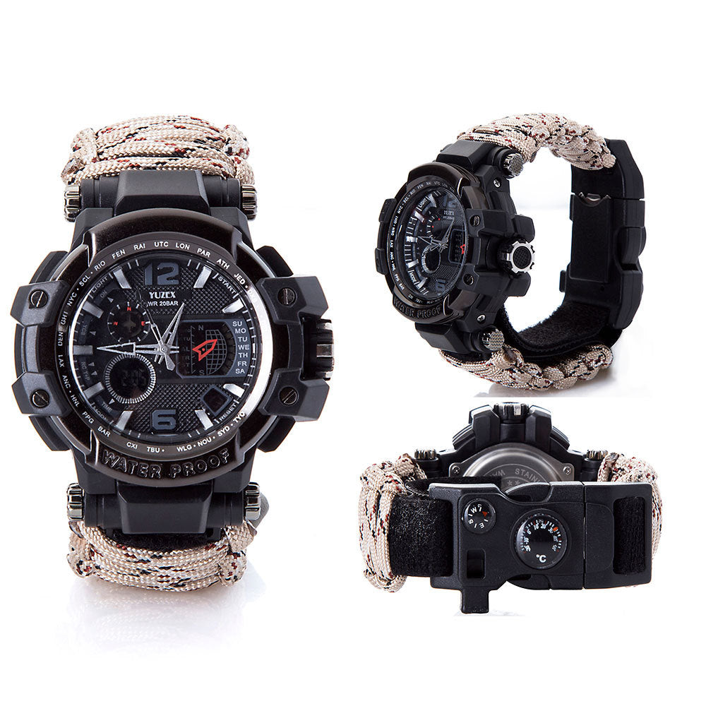 Survival Waterproof Multi-Function Watch