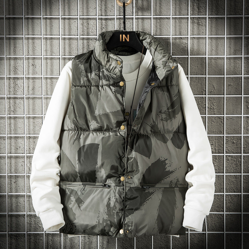 Men's Down Camo Vest Jacket