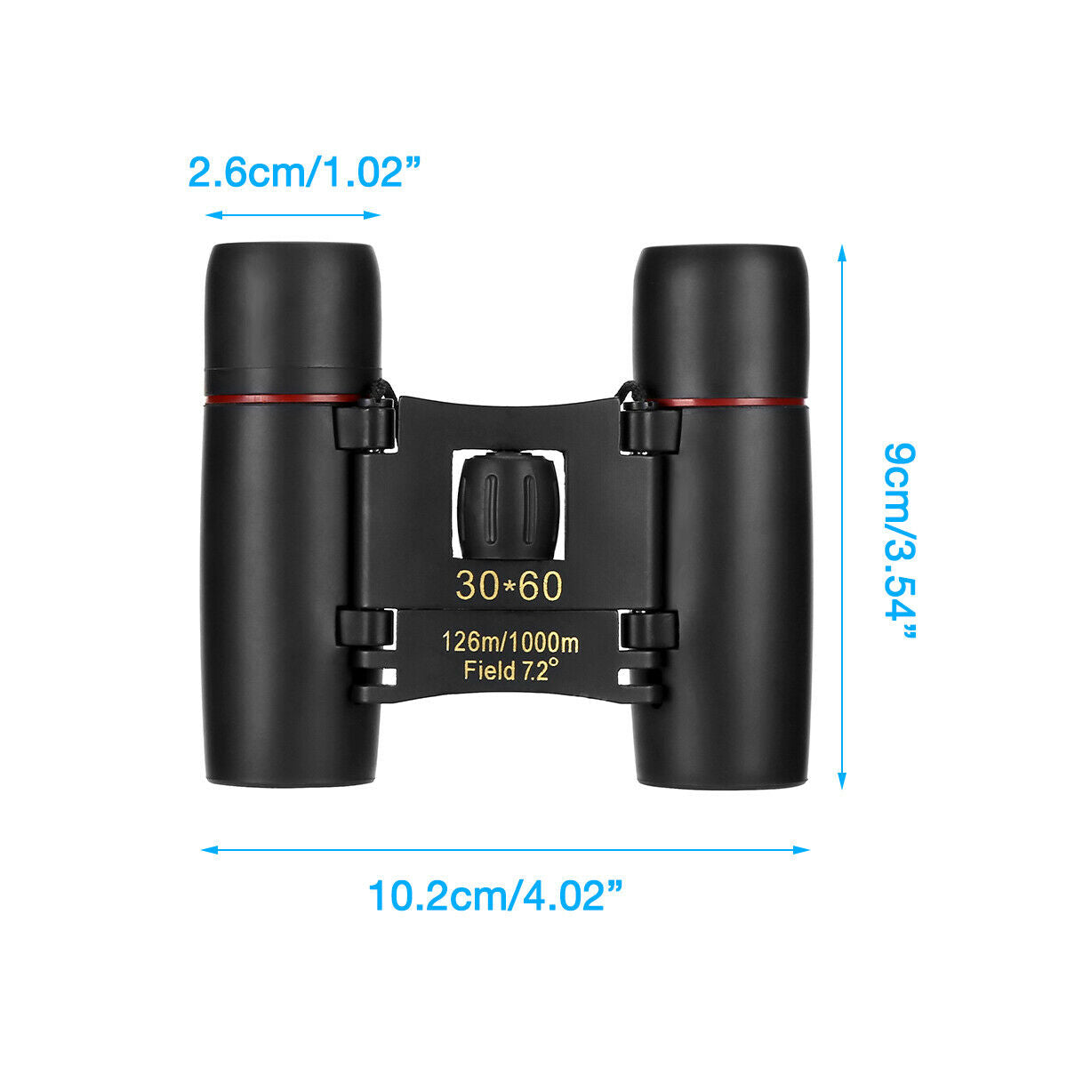 30x60 Compact Folding Binoculars