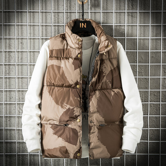 Men's Down Camo Vest Jacket