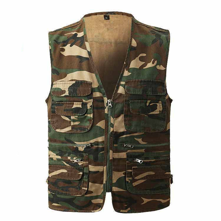 Multi-pocket Fishing Photography Camouflage Vest