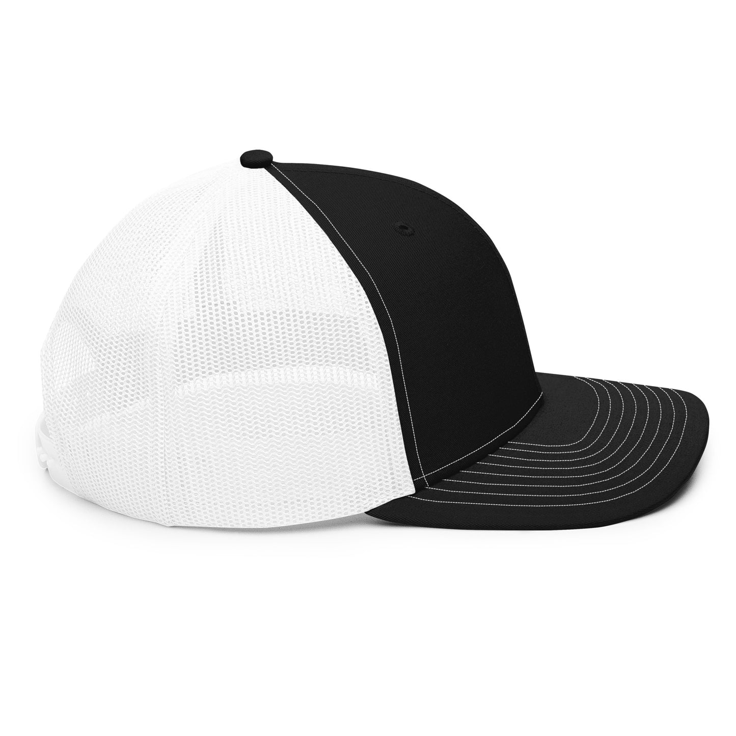 Shellback Outdoors Black White Trucker Cap